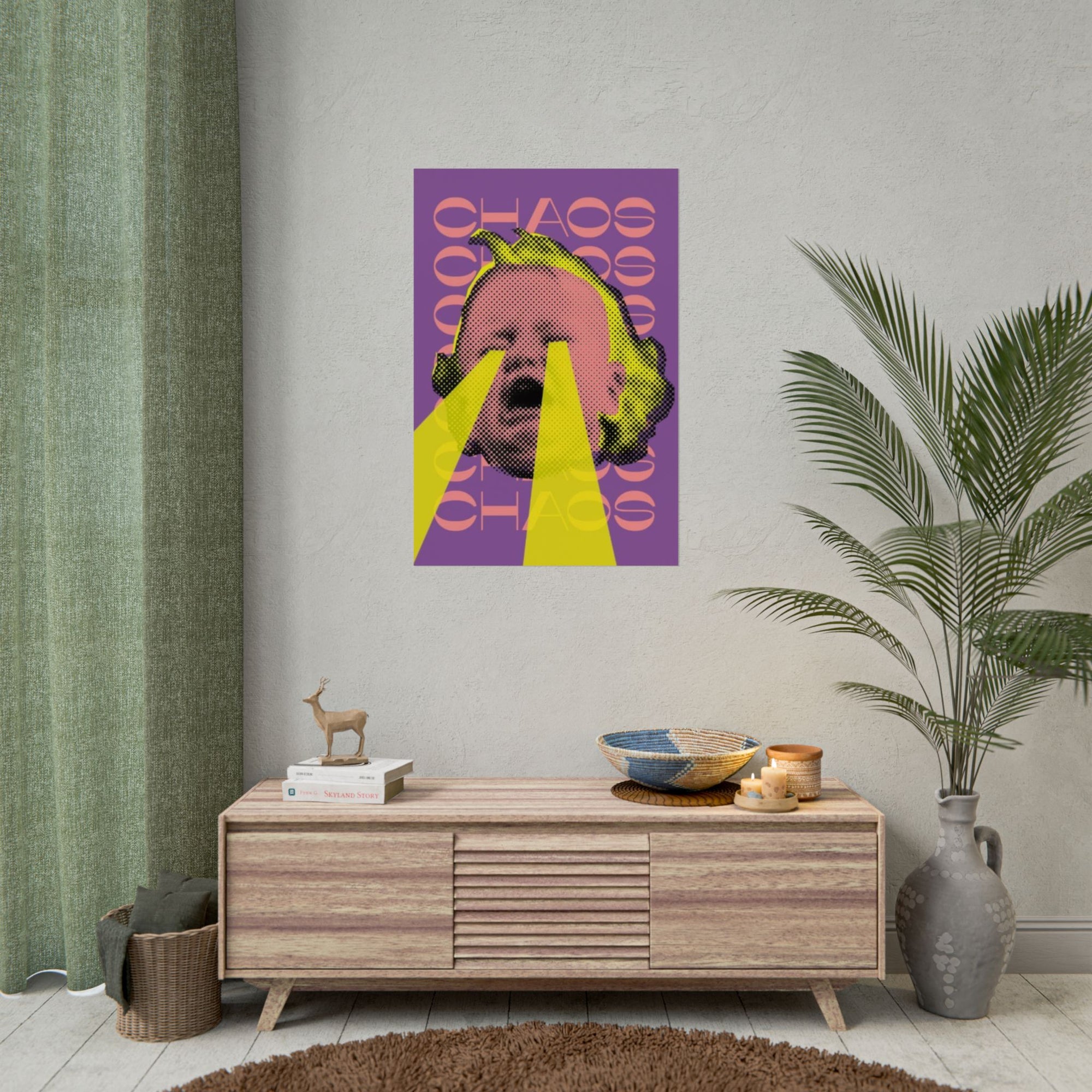 Rolled Posters - Chaos Print Crying Baby