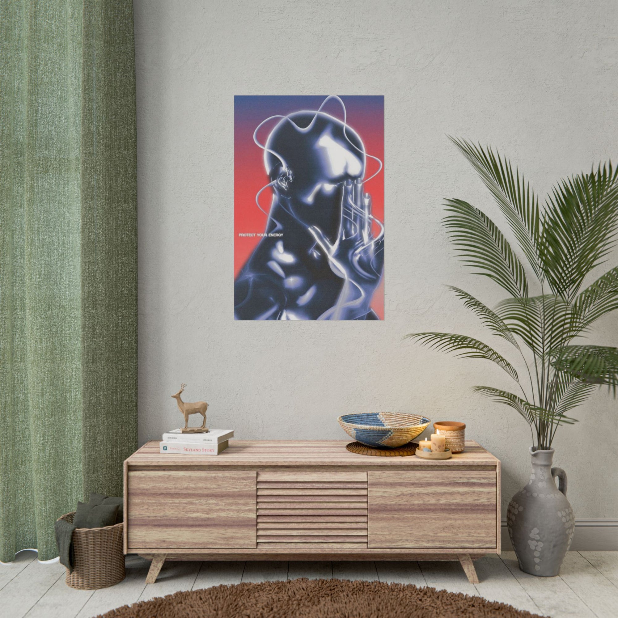 Futuristic Art Print - Protect Your Energy